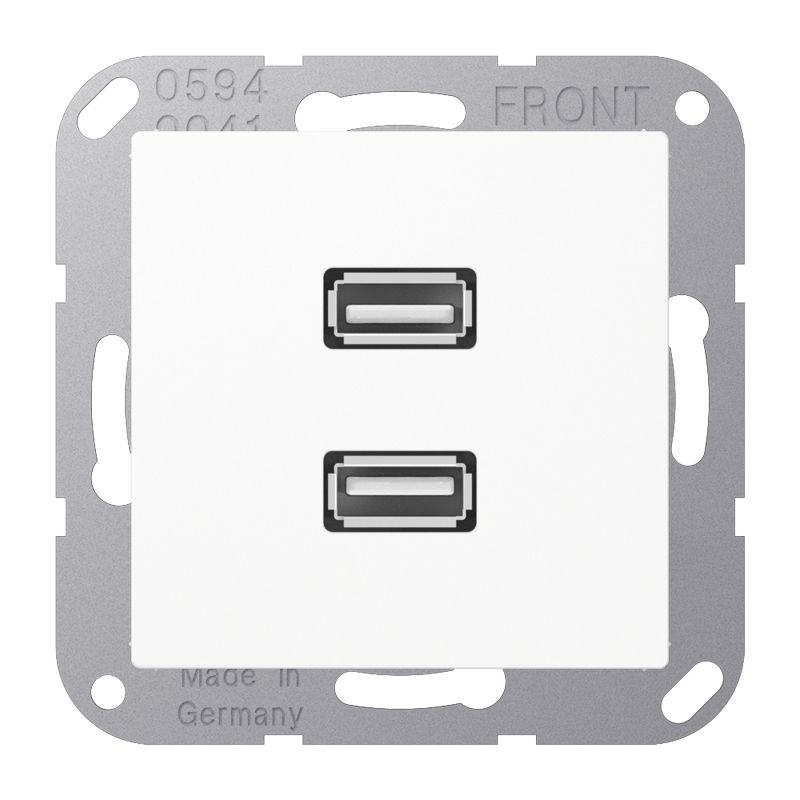 Изображение MAA1153WW  2 x USB 2.0 - завод JUNG