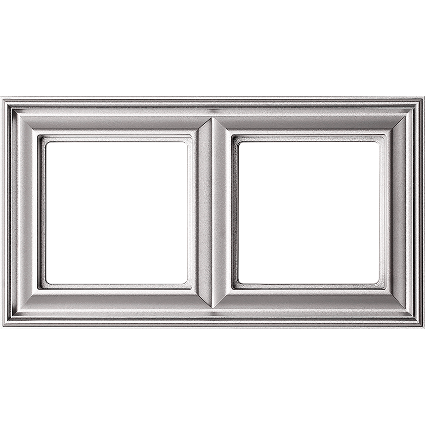 Изображение EPD482AL  Рамка 2-кратная - Eco Profi Deco (алюминий) - завод JUNG