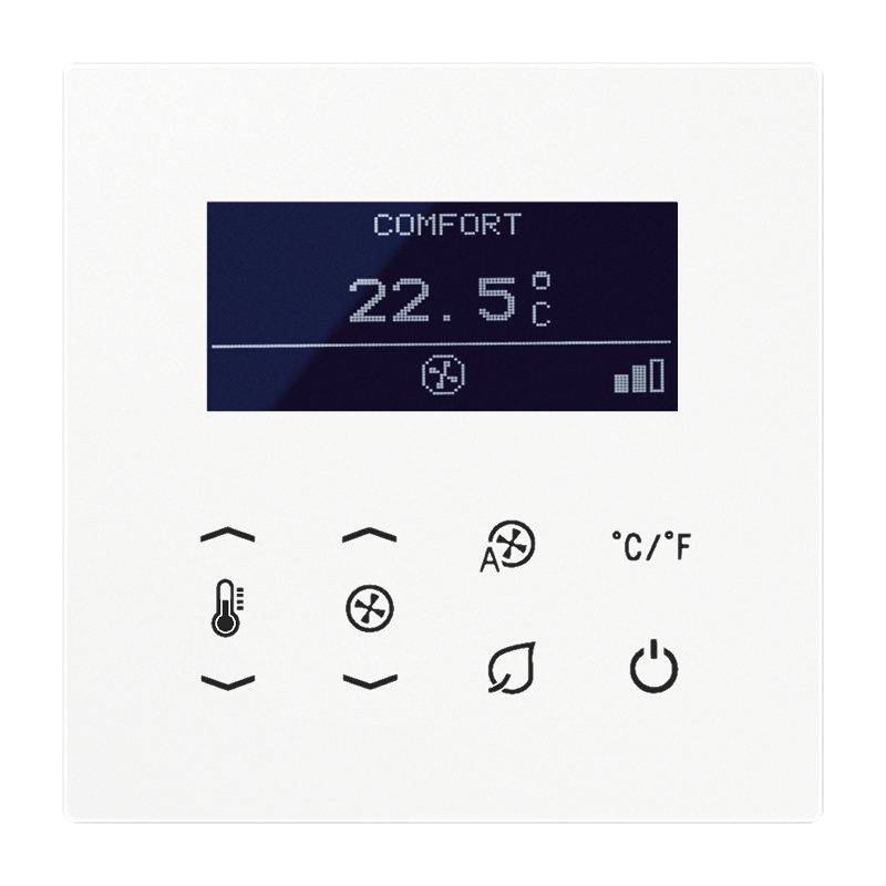 Изображение TRDLS9248WW  Комнатный термостат fan coil - завод JUNG