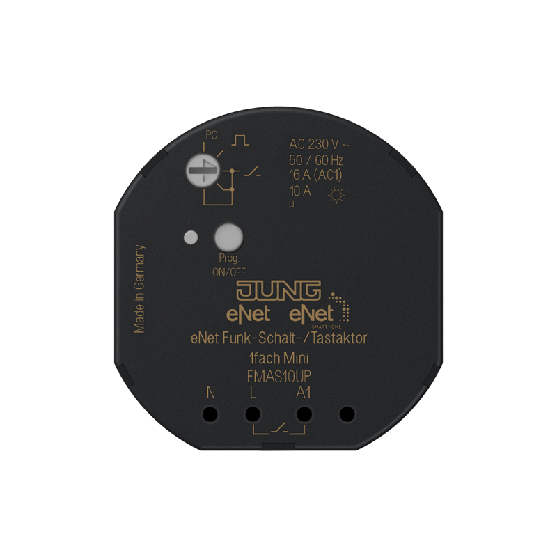 Изображение FMAS10UP  eNet кнопочный радиоисполнитель 1-группа мини - завод JUNG