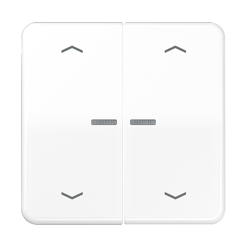 Изображение BTCD17102PWW  JUNG HOME кнопка, 2 группы с символами «стрелки» - завод JUNG