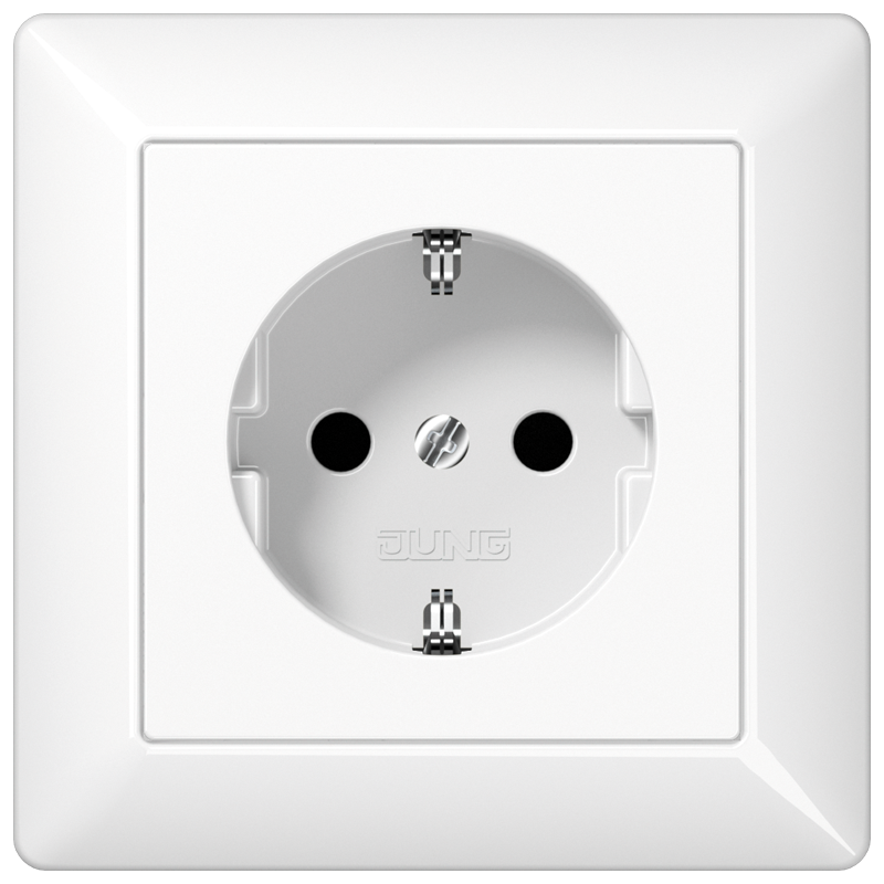 Изображение AS1520WW  SCHUKO®-розетка 16 A / 250 B ~ - завод JUNG