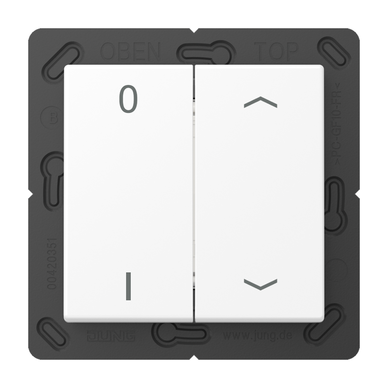 Изображение ENOA595P01WWM  Радиопередатчик EnOcean с символами 0 I и ▲▼ - завод JUNG