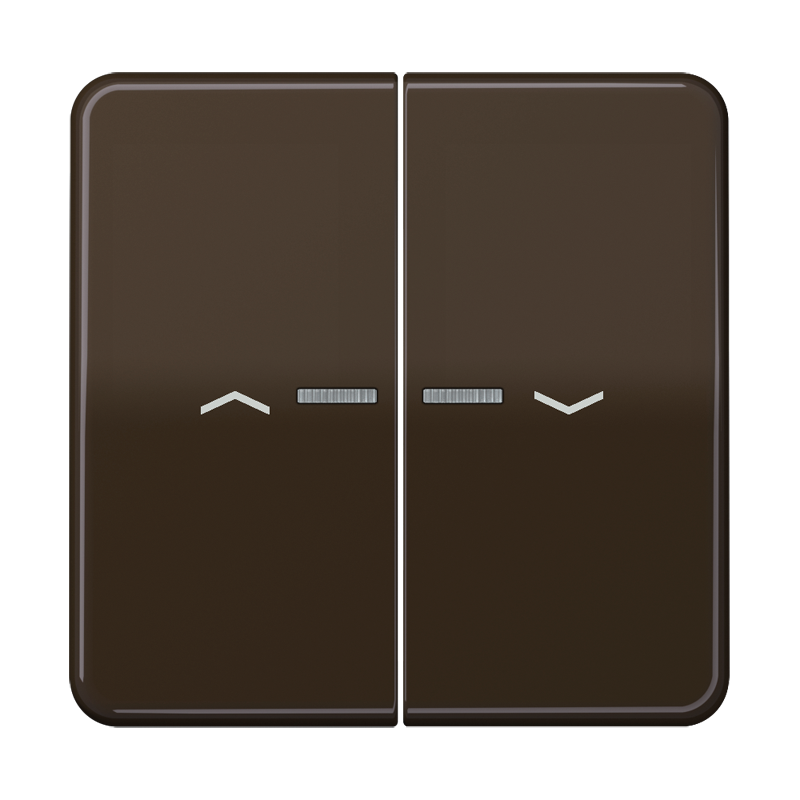 Изображение CD595KO5PBR  Клавиши для сдвоенной кнопки BCU; коричневые - завод JUNG