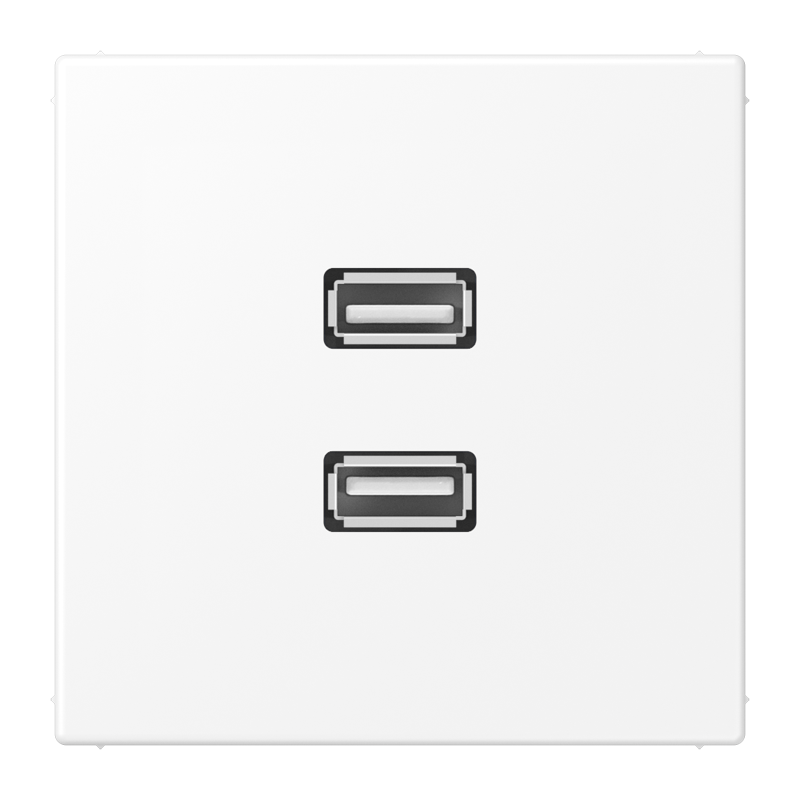Изображение MALS1153WWM  2 x USB 2.0 - завод JUNG