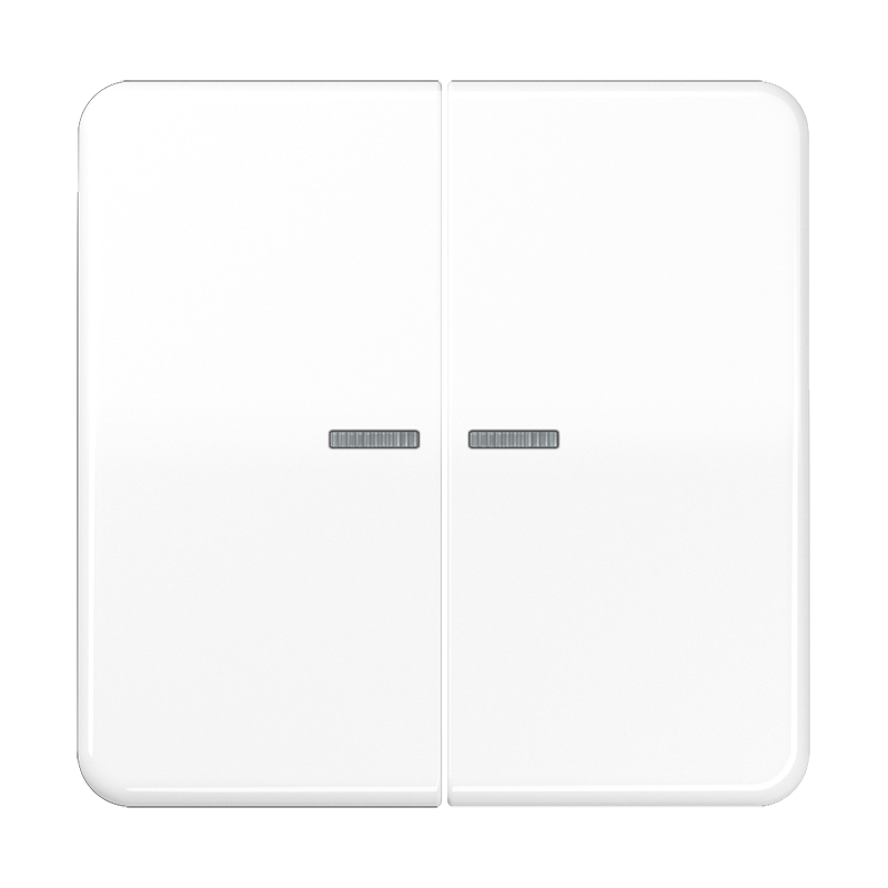 Изображение BTCD17102WW  JUNG HOME кнопка, 2 группы - завод JUNG