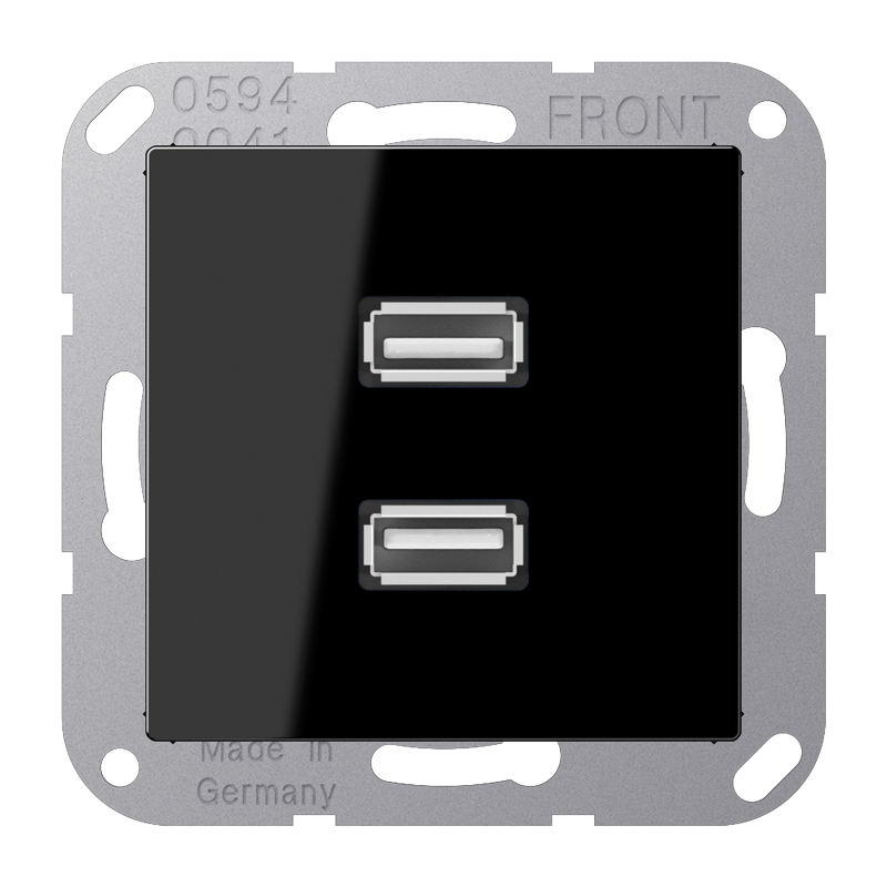 Изображение MAA1153SW  2 x USB 2.0 - завод JUNG