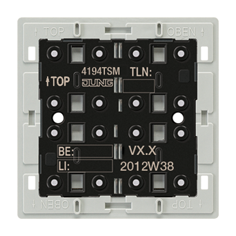 Изображение 4194TSM  KNX кнопочный модуль «универсальный», 4 группы - завод JUNG