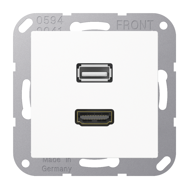 Изображение MAA1163WW  HDMI / USB 2.0 - завод JUNG