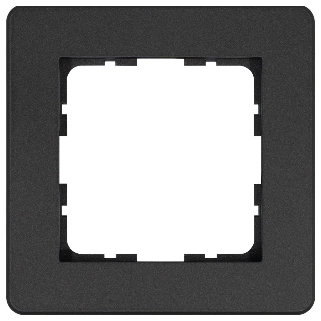 Изображение G1101B Рамка 1-кратная - G-Flex (антрацит) - завод JASMART