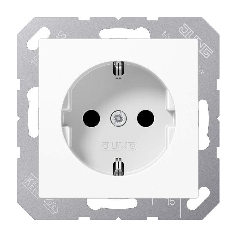 Изображение A1520BFWW  Розетка SCHUKO® - A (белый) - завод JUNG