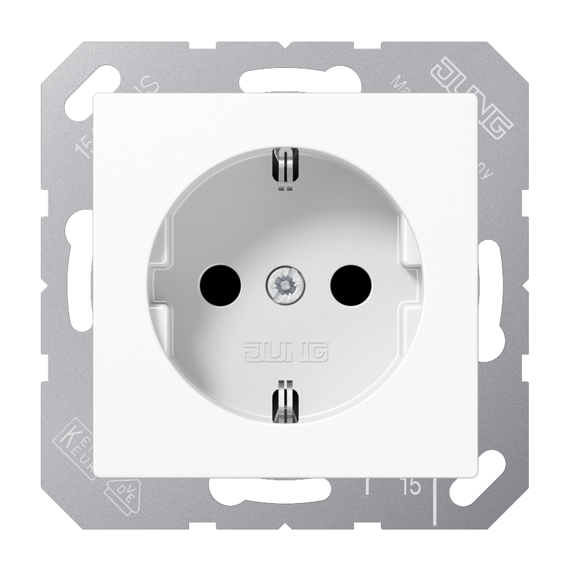 Изображение SPA1520NXKIWW  SCHUKO®-розетка 16 A / 250 B ~ - завод JUNG
