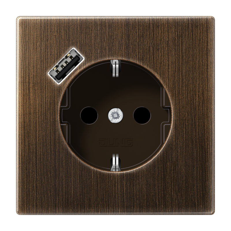 Изображение ME1520-18AAT  SCHUKO® socket with USB charger - завод JUNG