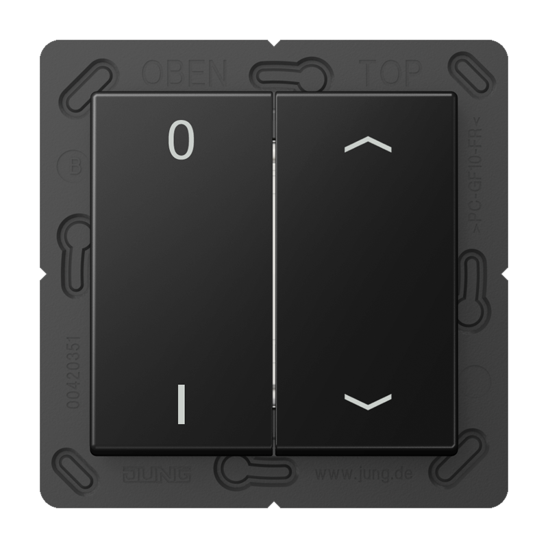 Изображение ENOA595P01SWM  Радиопередатчик EnOcean с символами 0 I и ▲▼ - завод JUNG