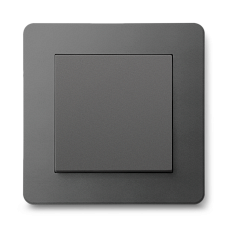 Выключатель одноклавишный JASMART G-Flex алюминий (титан)