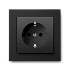 Розетка SCHUKO® JASMART G-Classic черный матовый (soft touch)