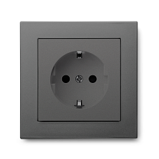 Розетка SCHUKO® JASMART G-Classic черный алюминий (титан)