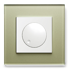 LED-диммер роторный JASMART G-Classic G-Glass рамка из из стекла цвета шампань