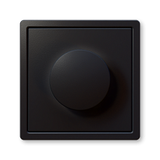 LED-диммер роторный JASMART серии FD черный матовый (soft touch) в сборе