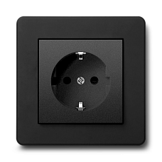 Розетка SCHUKO® JASMART G-Flex черный матовый (soft touch)