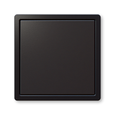 Выключатель одноклавишный JASMART серии FD черный матовый (soft touch) в сборе