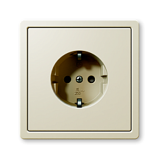 Розетка SCHUKO® со шторками JASMART серии FD сахара в сборе