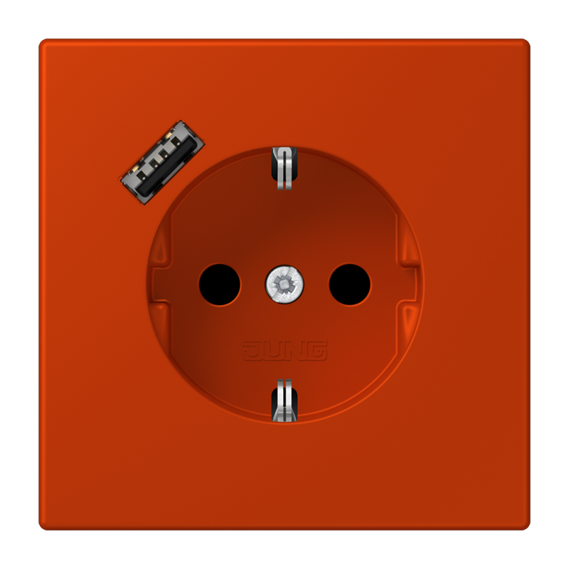 Изображение LC1520-18A244  SCHUKO® socket with USB charger - завод JUNG