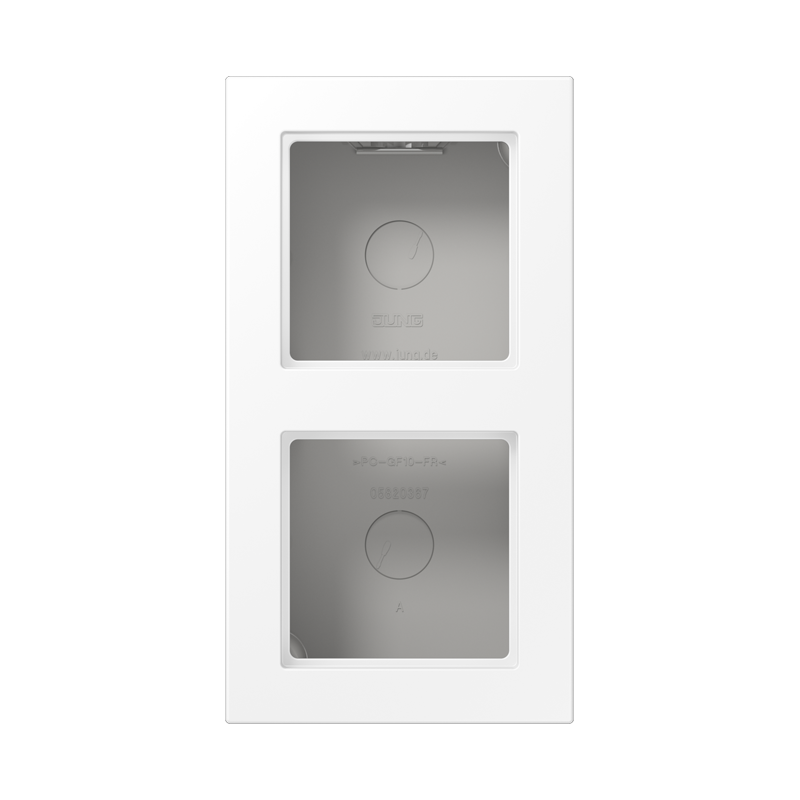 Изображение A5582BFAWWM  Surface cap, 2-gang - завод JUNG