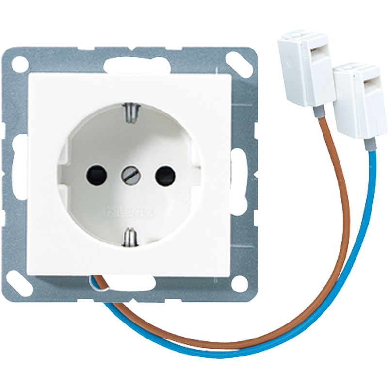 Изображение A520-OBFWWLEDW  SCHUKO®-розетка 16 A / 250 B ~ - завод JUNG