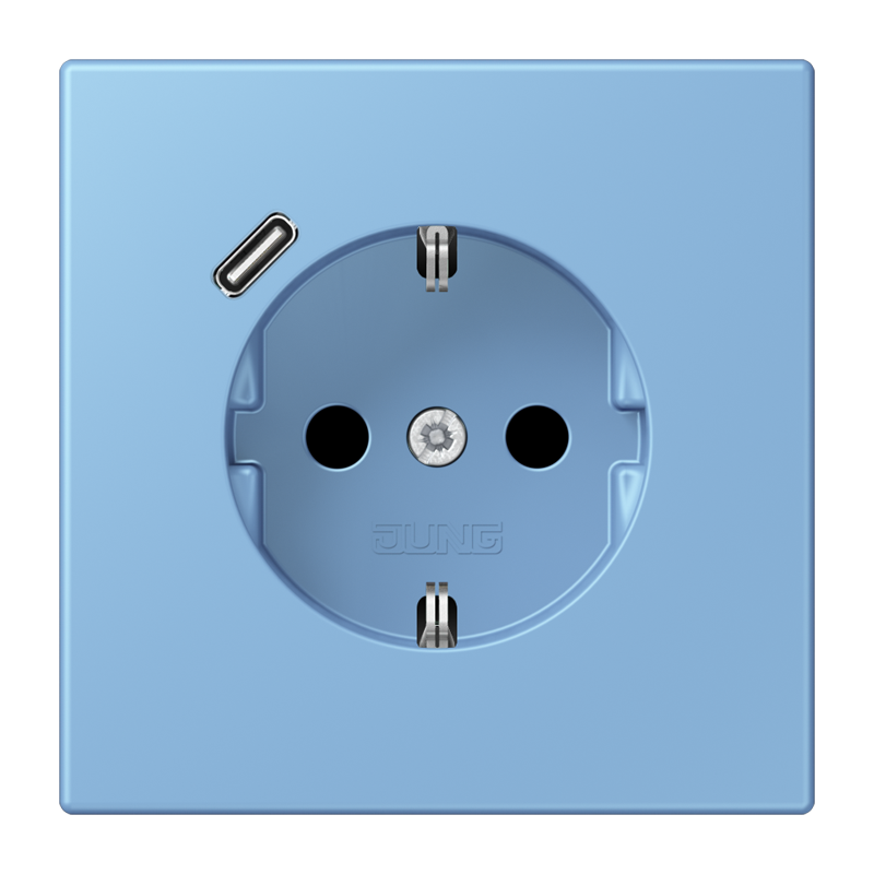 Изображение LC1520-18C256  SCHUKO® socket with USB charger - завод JUNG