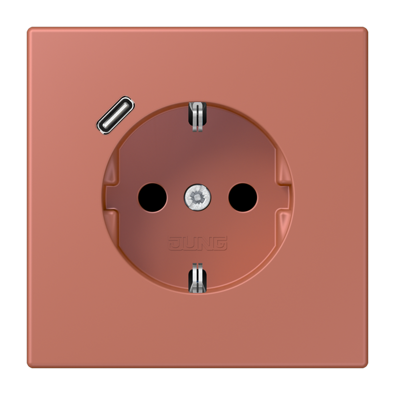 Изображение LC1520-18C236  SCHUKO® socket with USB charger - завод JUNG