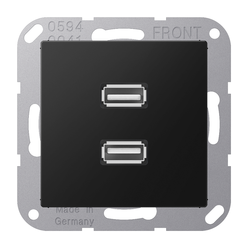 Изображение MAA1153SWM  2 x USB 2.0 - завод JUNG