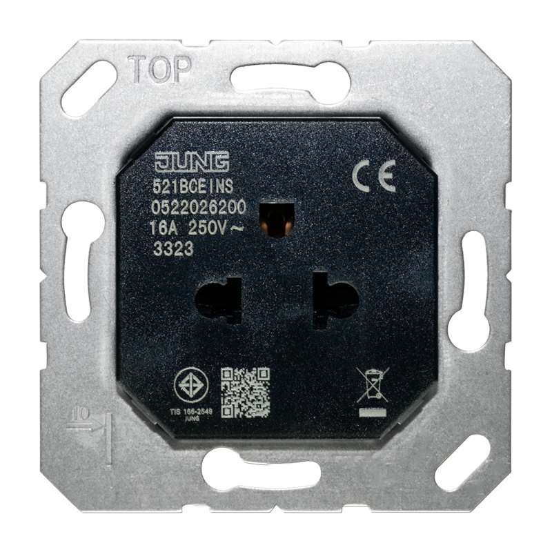 Изображение 521BCEINS  Socket insert, Thailand TIS system - завод JUNG