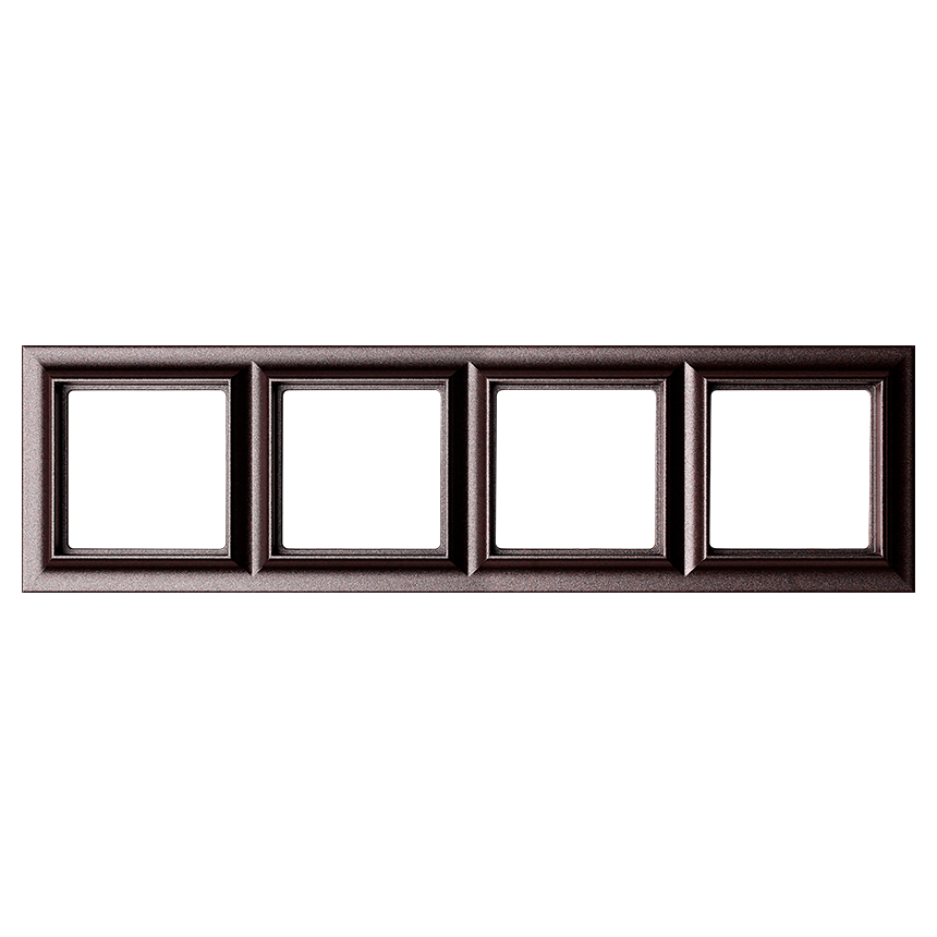 Изображение EPS484AN  Рамка 4-кратная - Eco Profi Standart (антрацит) - завод JUNG