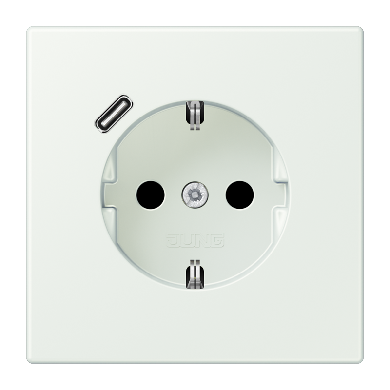 Изображение LC1520-18C210  SCHUKO® socket with USB charger - завод JUNG