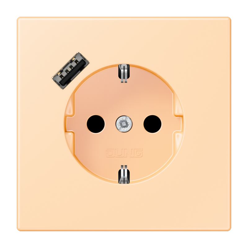 Изображение LC1520-18A223  SCHUKO® socket with USB charger - завод JUNG