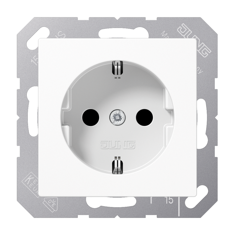 Изображение A1521BFKIWW  SCHUKO®-розетка 16 A / 250 B ~ - завод JUNG