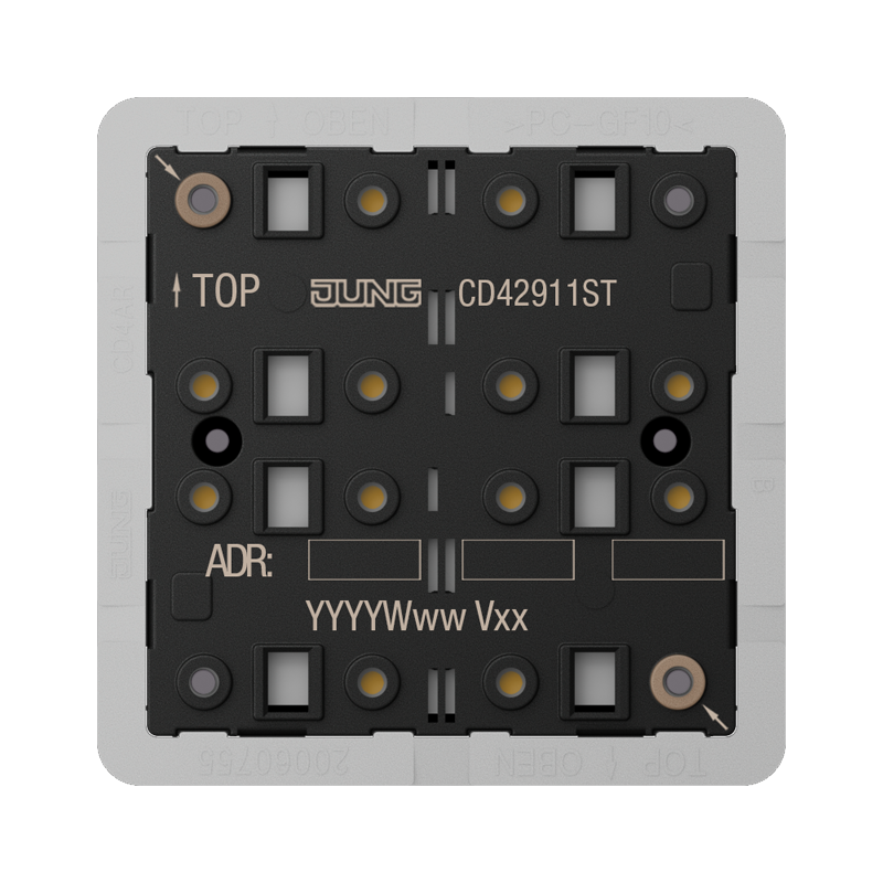 Изображение CD42911ST  KNX кнопочный модуль универсальный, 1 группа - завод JUNG