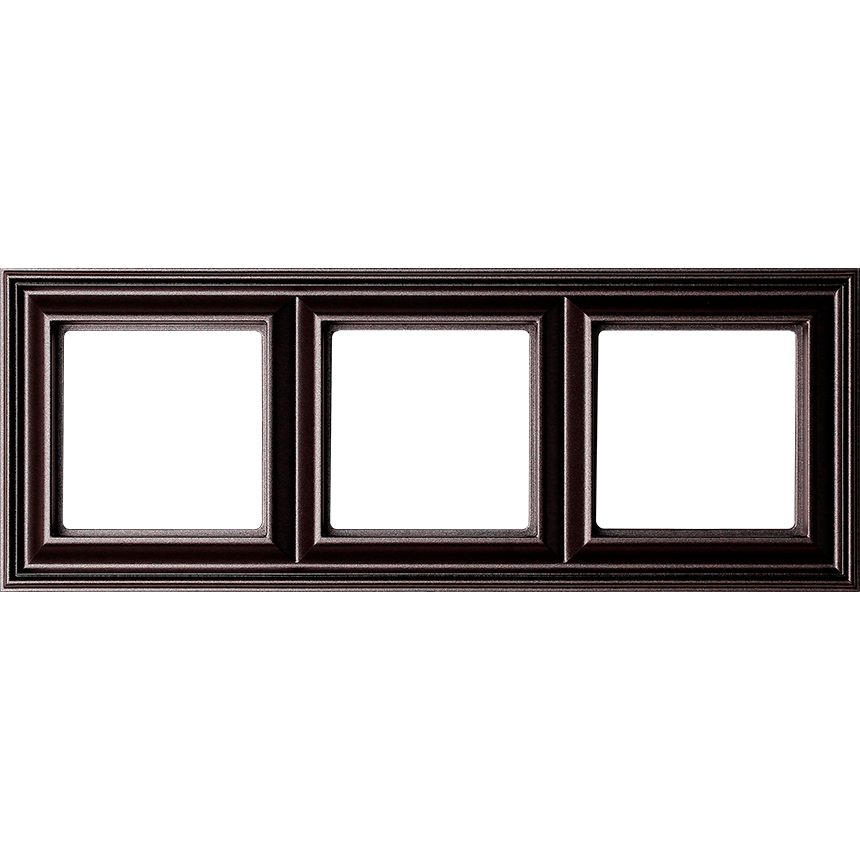 Изображение EPD483AN  Рамка 3-кратная - Eco Profi Deco (антрацит) - завод JUNG