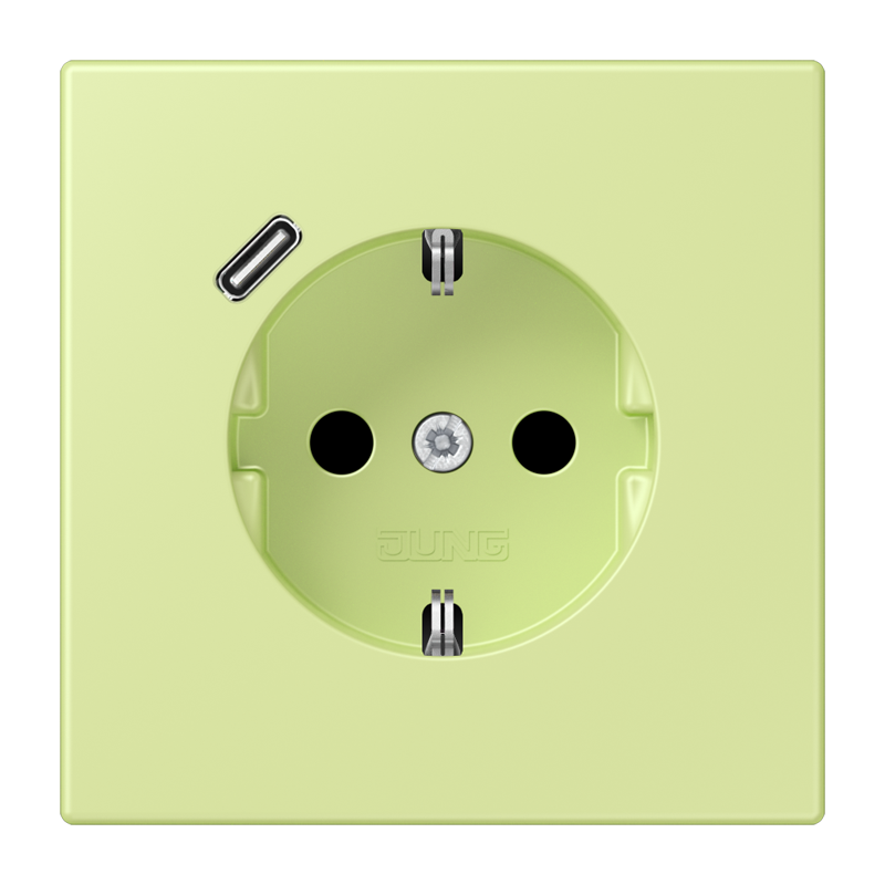 Изображение LC1520-18C222  SCHUKO® socket with USB charger - завод JUNG