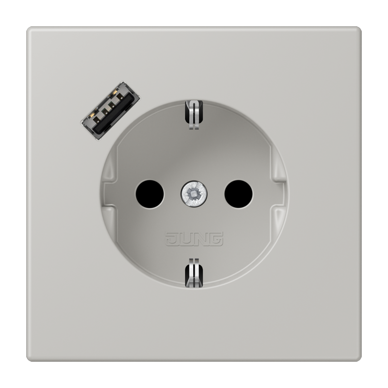 Изображение LC1520-18A205  SCHUKO® socket with USB charger - завод JUNG