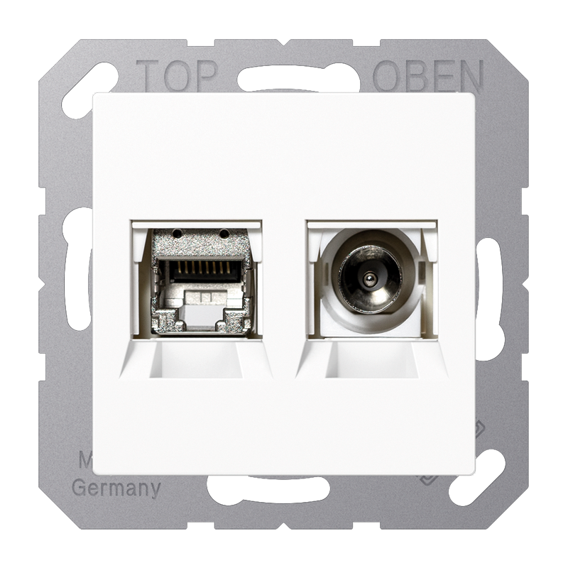 Изображение MMDA4521WW  Smart TV розетка - завод JUNG