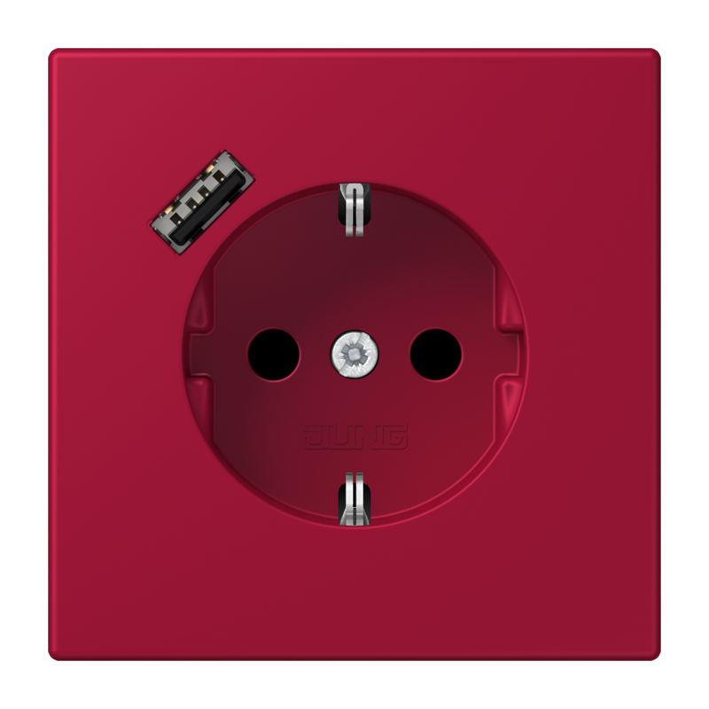 Изображение LC1520-18A229  SCHUKO® socket with USB charger - завод JUNG