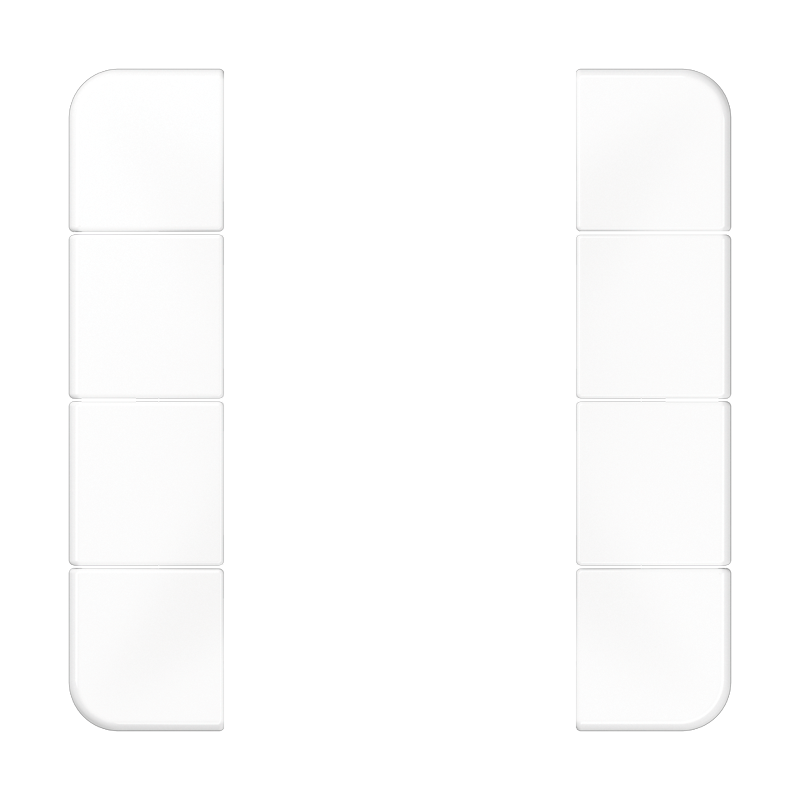 Изображение CD504TSAWW  Набор накладок 4 группы - завод JUNG