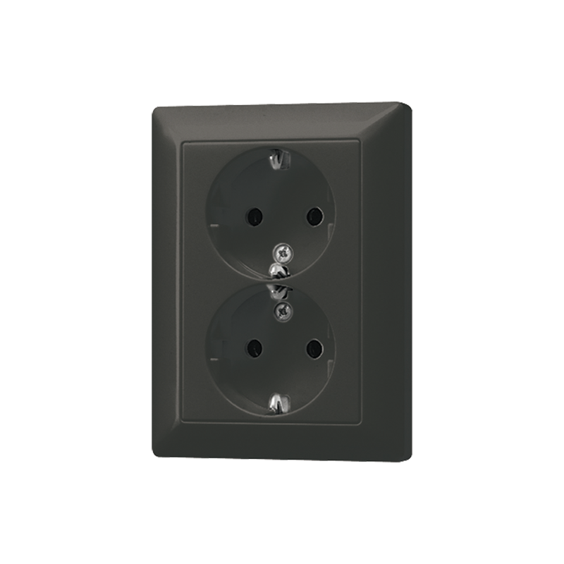 Изображение AL5020KIAN-L  SCHUKO®-розетка 2-ная 16 A / 250 B ~ - завод JUNG