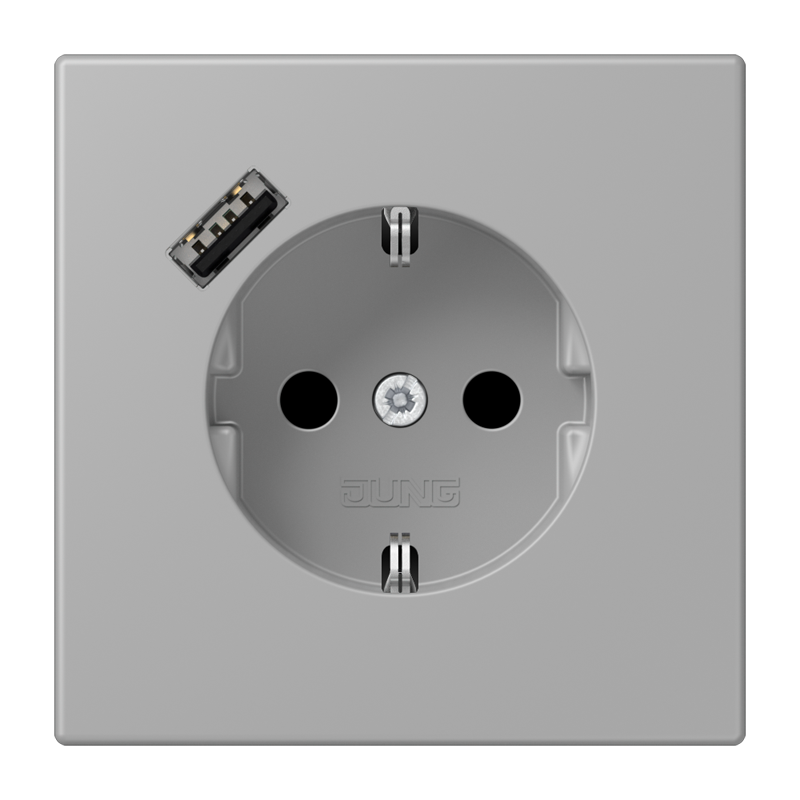 Изображение LC1520-18A204  SCHUKO® socket with USB charger - завод JUNG