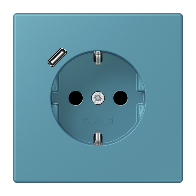 Изображение LC1520-18C212  SCHUKO® socket with USB charger - завод JUNG