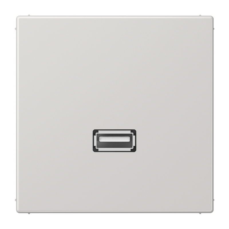 Изображение MALS1122LG  Одиночный разъем USB 2.0 - LS (светло-серый) - завод JUNG