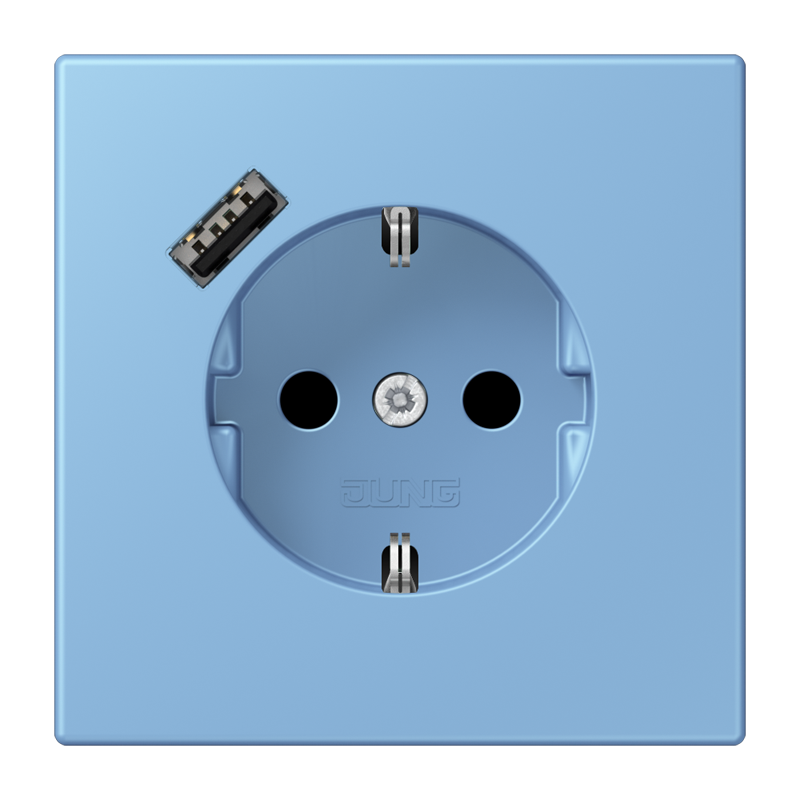 Изображение LC1520-18A256  SCHUKO® socket with USB charger - завод JUNG