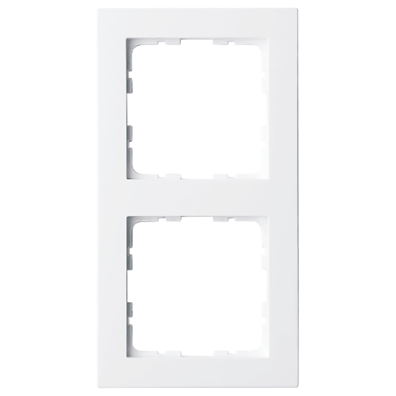 Изображение G1002W Рамка 2-кратная - G-Classic (белый глянцевый) - завод JASMART